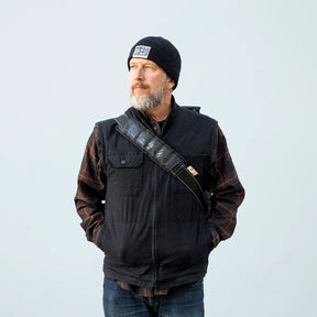 Biltwell, Exfil-80 shoulder strap. Black Touring Luggage Biltwell