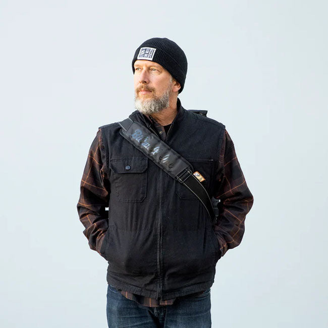 Biltwell, Exfil-80 shoulder strap. Black Touring Luggage Biltwell
