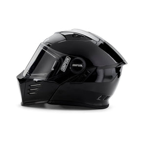 Simpson Helmets Darksome (Mod Bandit) Helmet, Black Metal Modular Helmet Simpson Helmets