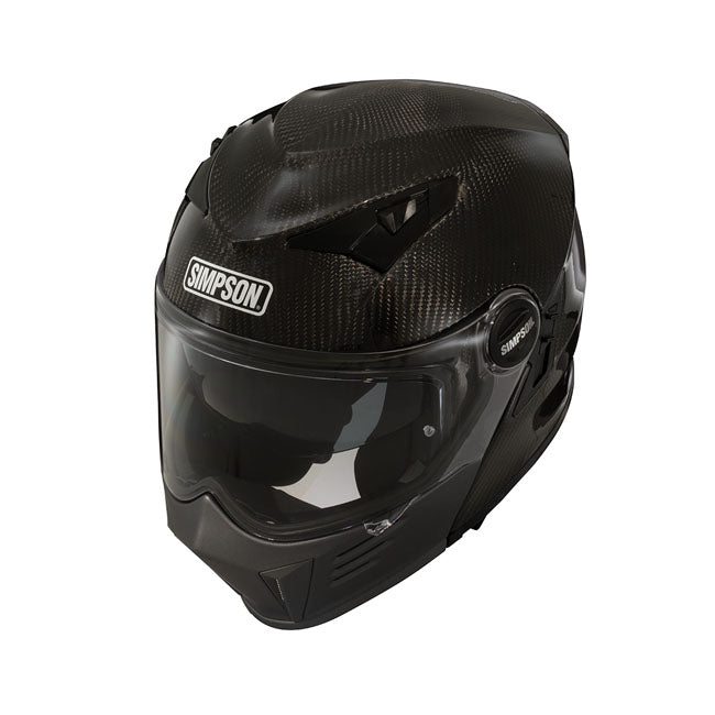 Simpson Helmets Darksome (Mod Bandit) Helmet, Carbon Modular Helmet Simpson Helmets