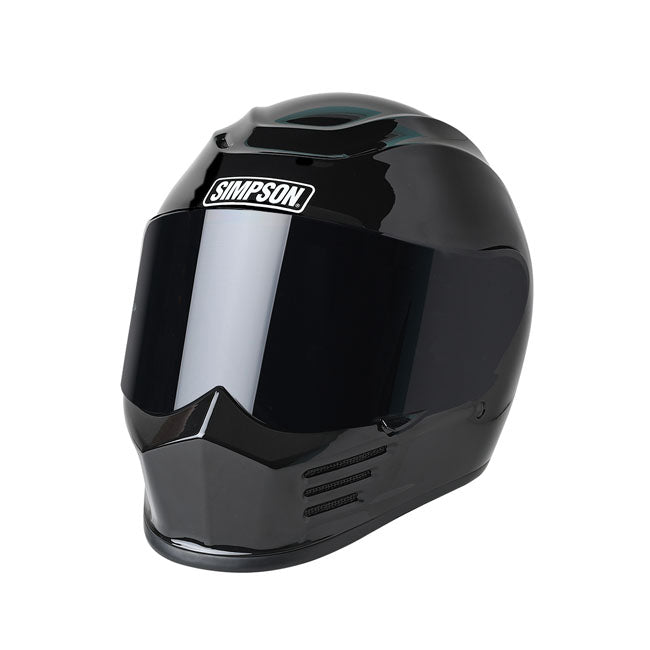 Simpson Helmets Speed Helmet, Black Metal Helmets Simpson Helmets