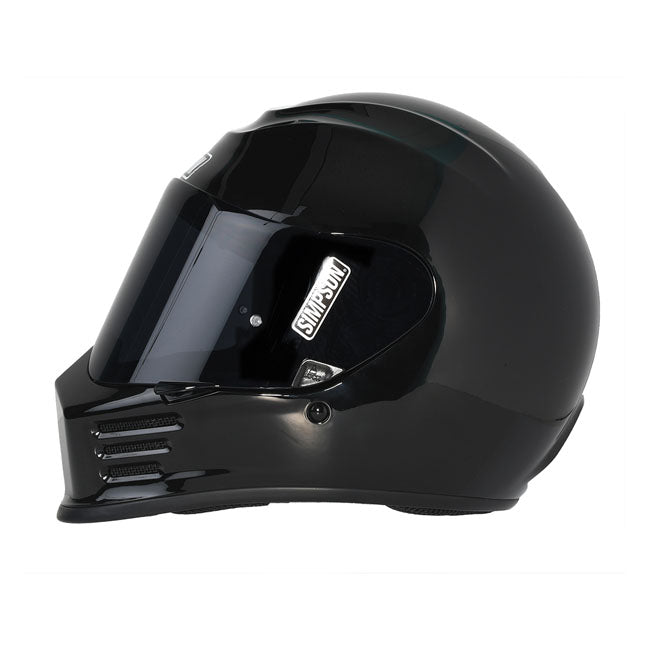 Simpson Helmets Speed Helmet, Black Metal Helmets Simpson Helmets XS