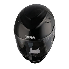 Simpson Helmets Venom (Ghost Bandit) Helmet, Black Metal Helmets Simpson Helmets
