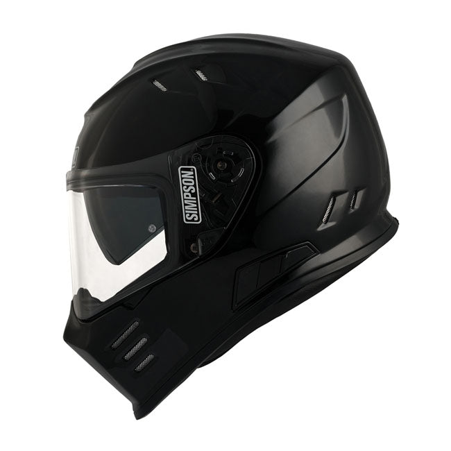 Simpson Helmets Venom (Ghost Bandit) Helmet, Black Metal Helmets Simpson Helmets XS