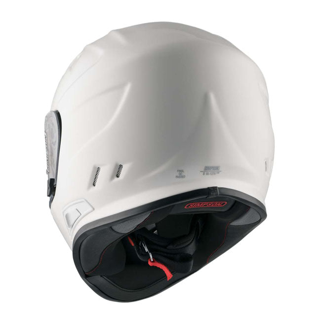 Simpson Helmets Venom (Ghost Bandit) Helmet, White Helmets Simpson Helmets