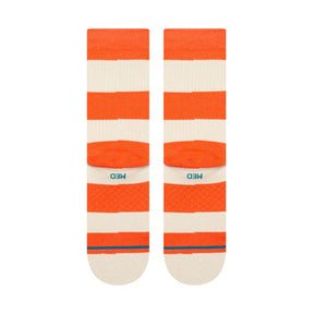 Fred Crew Sock, Orange Socks Stance