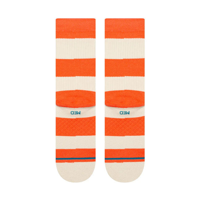 Fred Crew Sock, Orange Socks Stance