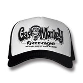 Gmg Logo Trucker Cap White/Black Caps Gas Monkeys Garage