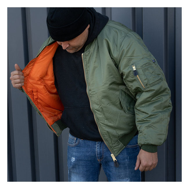 MA-1 Bomber flight jacket green Jackets Male Army Surplus