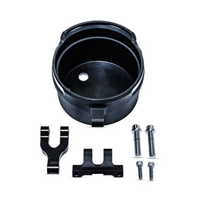 Performance Machine (Pm) Kit Gauge Relocation Round Bla Handlebars Performance Machine