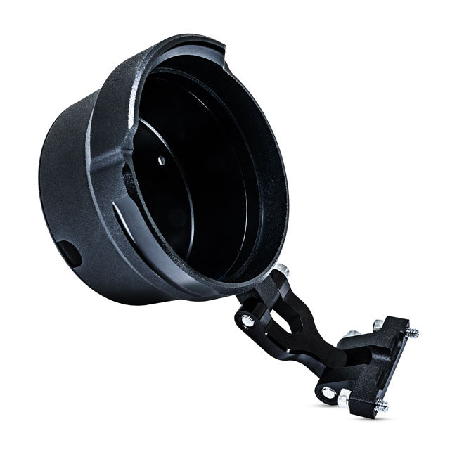 Performance Machine (Pm) Kit Gauge Relocation Round Bla Handlebars Performance Machine