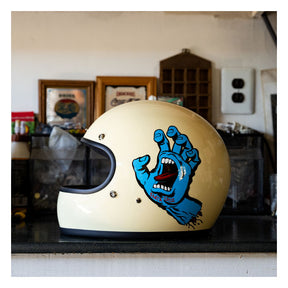 Biltwell Gringo Santa Cruz handmade helmet vintage white HELMETS Biltwell