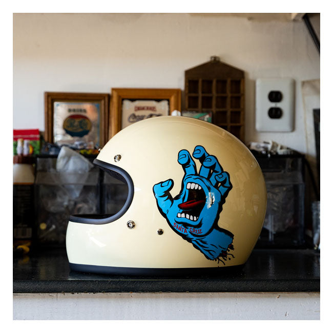 Biltwell Gringo Santa Cruz handmade helmet vintage white HELMETS Biltwell
