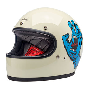Biltwell Gringo Santa Cruz handmade helmet vintage white HELMETS Biltwell