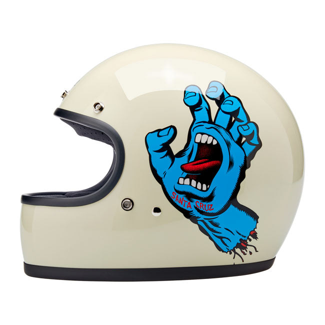 Biltwell Gringo Santa Cruz handmade helmet vintage white HELMETS Biltwell
