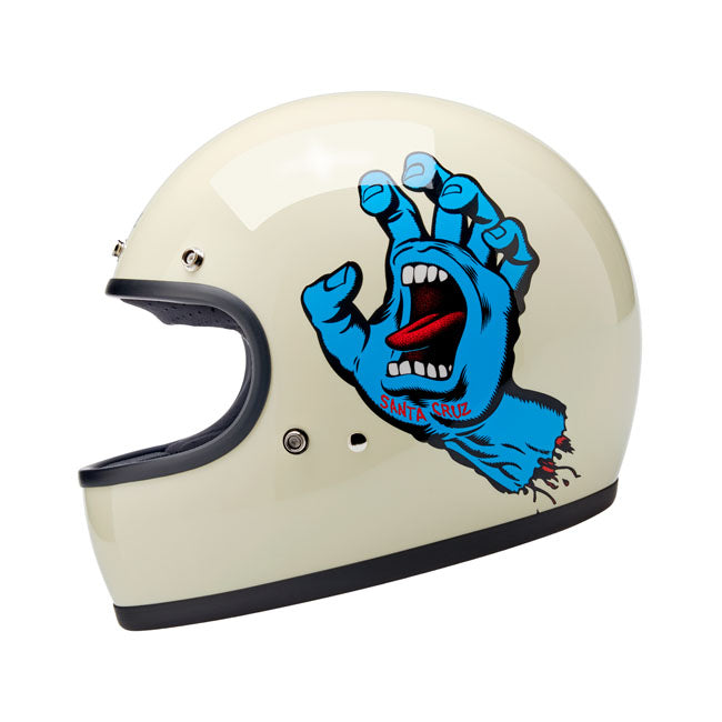Biltwell Gringo Santa Cruz handmade helmet vintage white HELMETS Biltwell