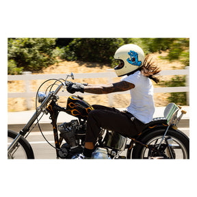 Biltwell Gringo Santa Cruz handmade helmet vintage white HELMETS Biltwell