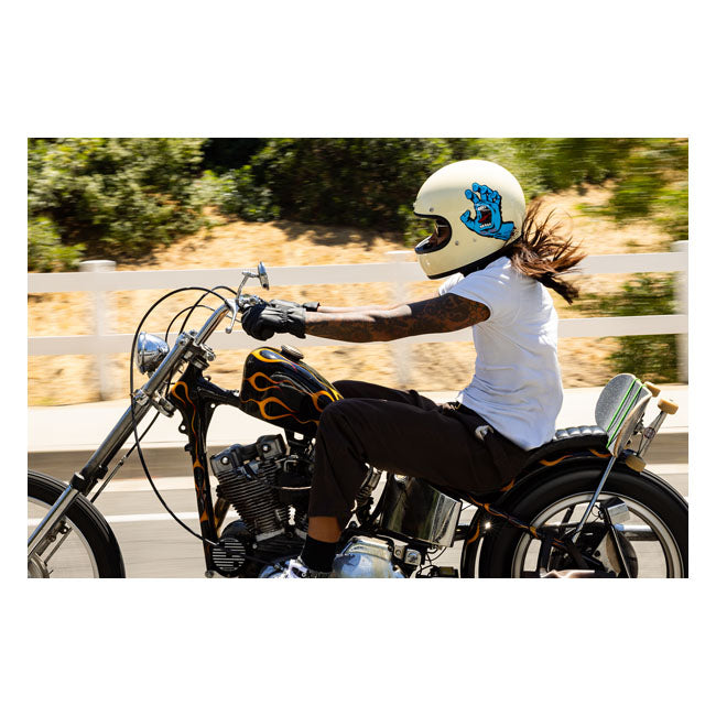 Biltwell Gringo Santa Cruz handmade helmet vintage white HELMETS Biltwell
