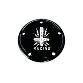 Cross 5 Holes Ignition Cover, Black - Twin Cam Timing Cover Death Metal Racing