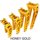 12" DMR Pullback Destroyer Risers, Honey Gold Risers Death Metal Racing