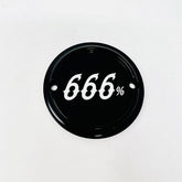 666% 2 Holes Ignition Cover, Black - Shovel & Evo & 04+ Sportster Death Metal Racing