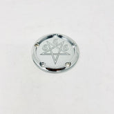 Pentagram 5 Holes Ignition Cover, Chrome - Twin Cam Timing Cover Death Metal Racing