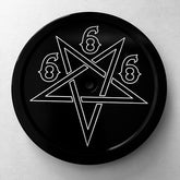 666 Pentagram Air Cleaner Cover, Black Air Cleaner Cover Death Metal Racing