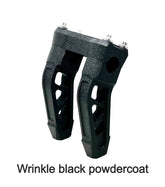 10" DMR Pullback Destroyer Risers, Wrinkle Black Risers Death Metal Racing