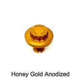 DMR 12 point Steering Stem Bolt, Honey Gold Steering Stem Bolt Death Metal Racing