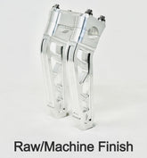 12" DMR Pullback Destroyer Risers, Raw / Machine Finish Risers Death Metal Racing
