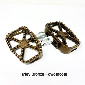 DMR Bear Trap Mini Boards foo Death Metal Racing Harley Bronze Powdercoat Standard Male Mount Clevis