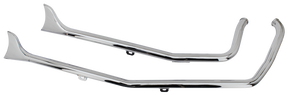 Upsweep Fishtails Chrome Fxst00 06 Drag Pipe V Twin Mfg