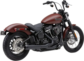 El Diablo 2:1 Exhaust System - 18+ Softail Full Exhaust System Cobra Black 18+ FLFB / FXBR