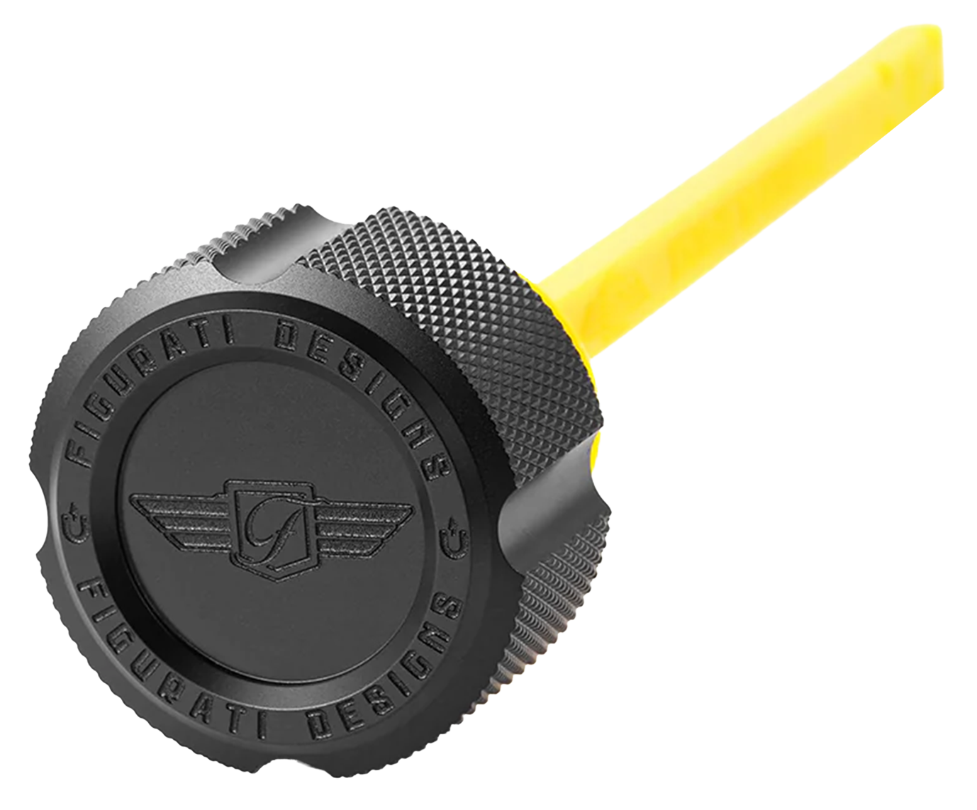 Dipstick Alu Knurled Black Flh/T17 Up Oil Dipstick Figurati Designs Default Title