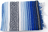 Mexican Blanket Cobalt/Blue/White/Blk Indispensables Texas Leather Default Title
