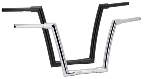 Zcp Chicano Ape 16" Black F/ 1.25"Risers Fat Handlebars for 1 1/4" handlebar clamps Zodiac