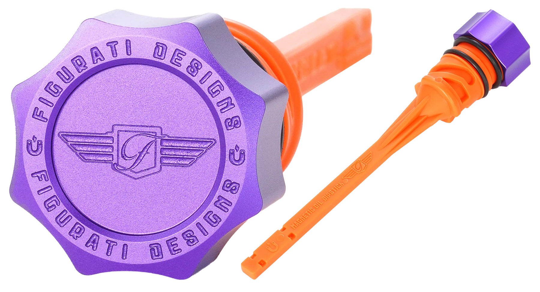 Dipstick Alu Curved Purple St18 Up Oil Dipstick Figurati Designs Default Title
