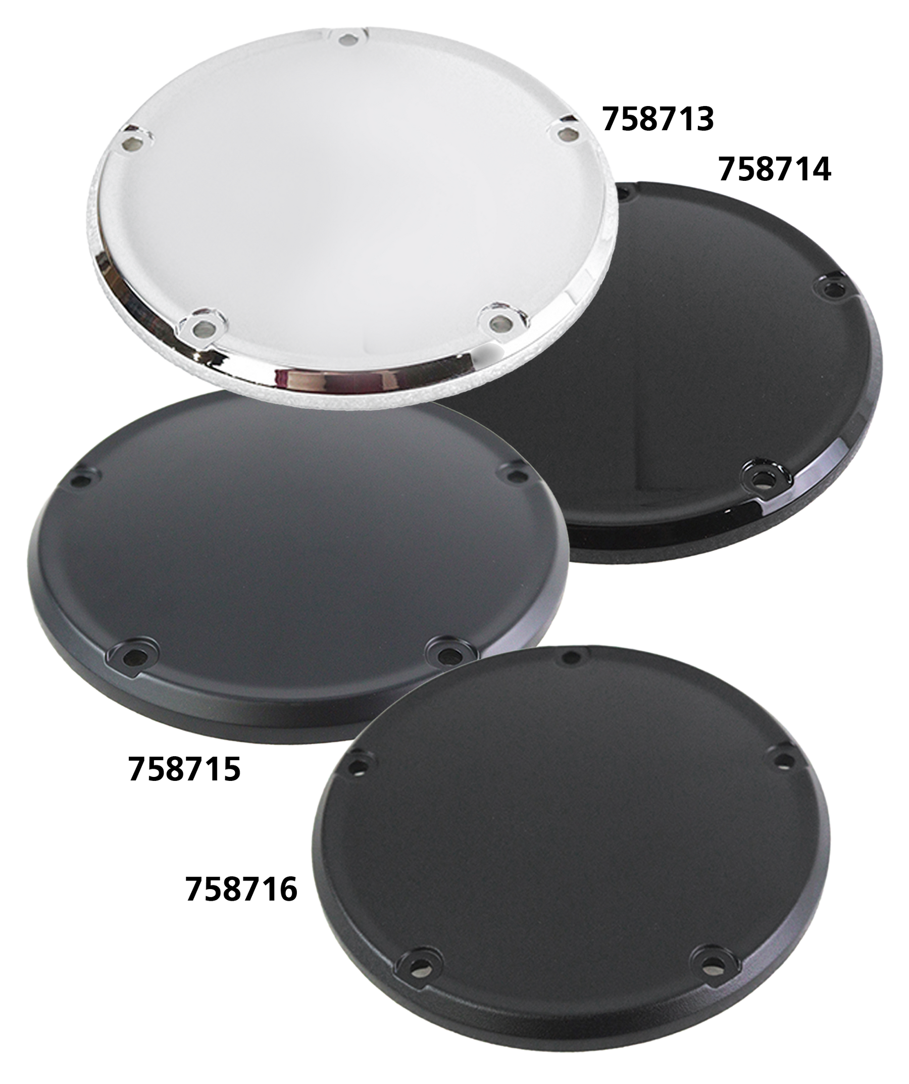 Domed Derby Cover Chrome St18 Up Derby Cover V Twin Mfg