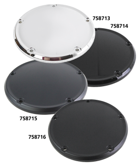 Domed Derby Cover Chrome St18 Up Derby Cover V Twin Mfg