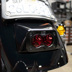 A10 Moto Low Rider S Rear Tail Light With Standard Baja Designs Red S2 A10 Moto