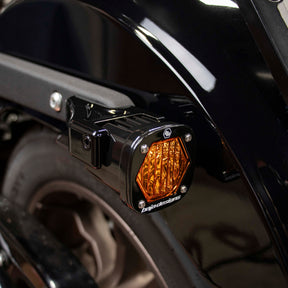 A10 Moto Low Rider S Rear Turn Signals For S1 Pods A10 Moto Gloss Black Coating Brackets Only