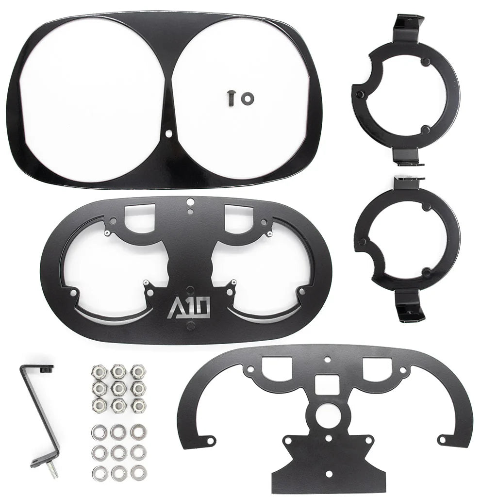 A10 Moto 98 13 Harley Davidson Road Glide Baja Designs Lp6 Bracket System 127066 A10 Moto Default Title
