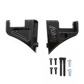 A10 Moto 15 23 Road Glide Billet S1 Front Turn Signal Brackets 127058 A10 Moto Gloss Black