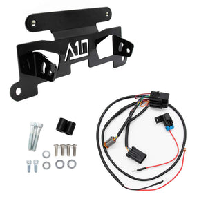 A10 Moto Low Rider ST "Cut In" Recessed LP6 Mount Combo Kit - Bracket & Harness w/ 1 Clear LP6 Headlight A10 Moto