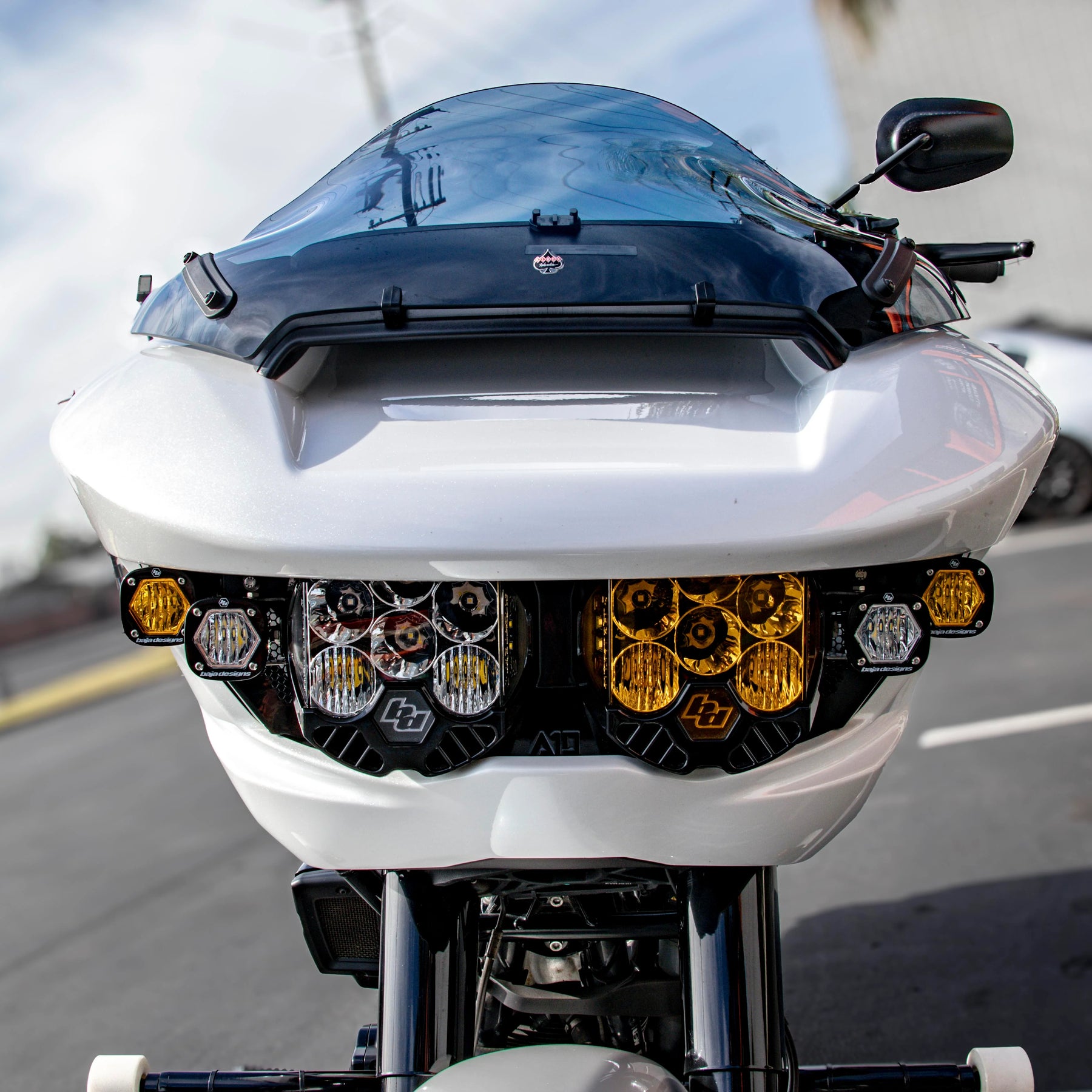 A10 Moto Baja Designs Lp6 Lighting Combo Kit - 23.5+ Road Glide Headlight A10 Moto