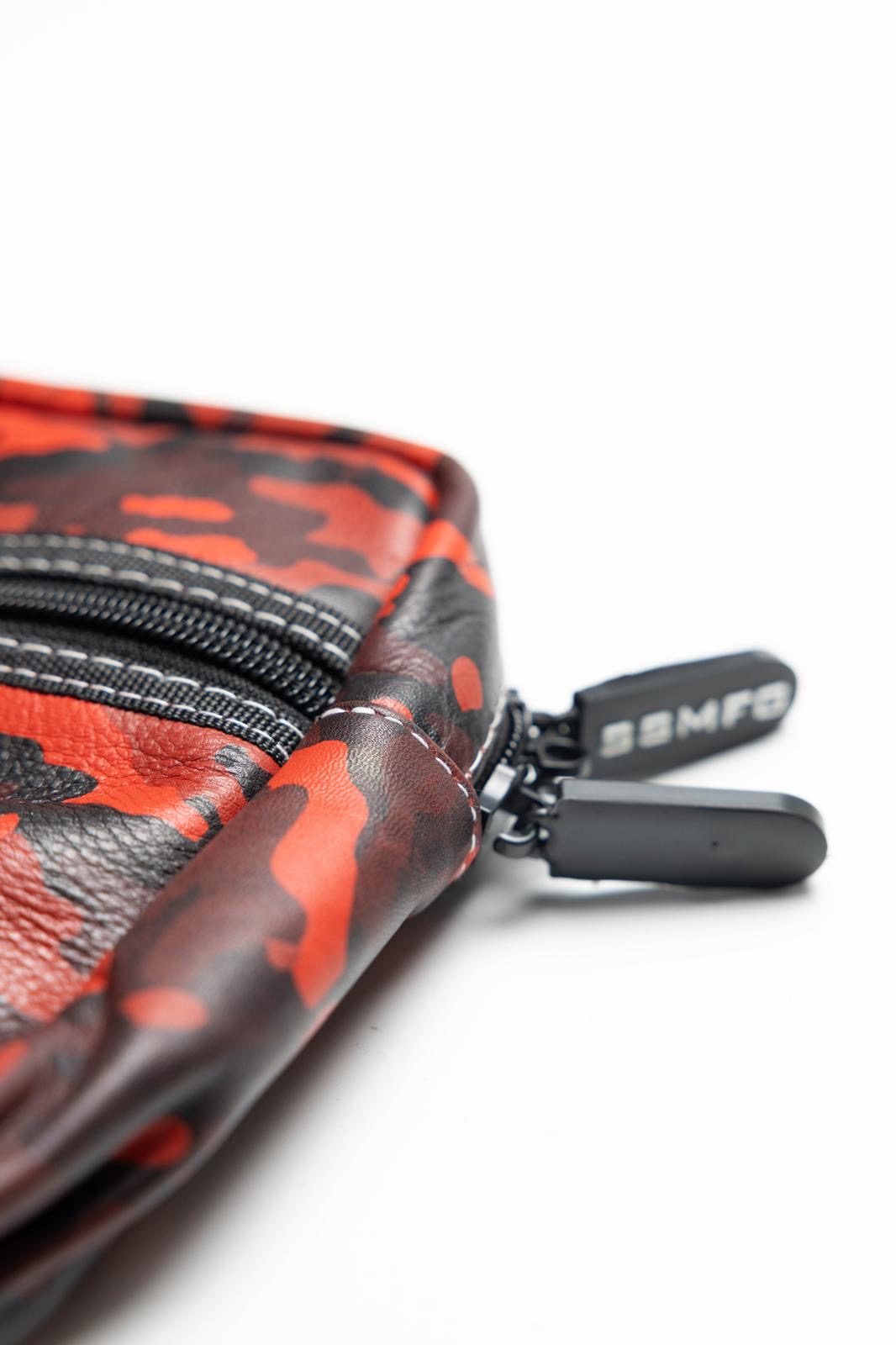 Street Syndicate Mfg R.E.D. Camo Leather Handlebar Bag Handlebar Bag Street Syndicate Mfg
