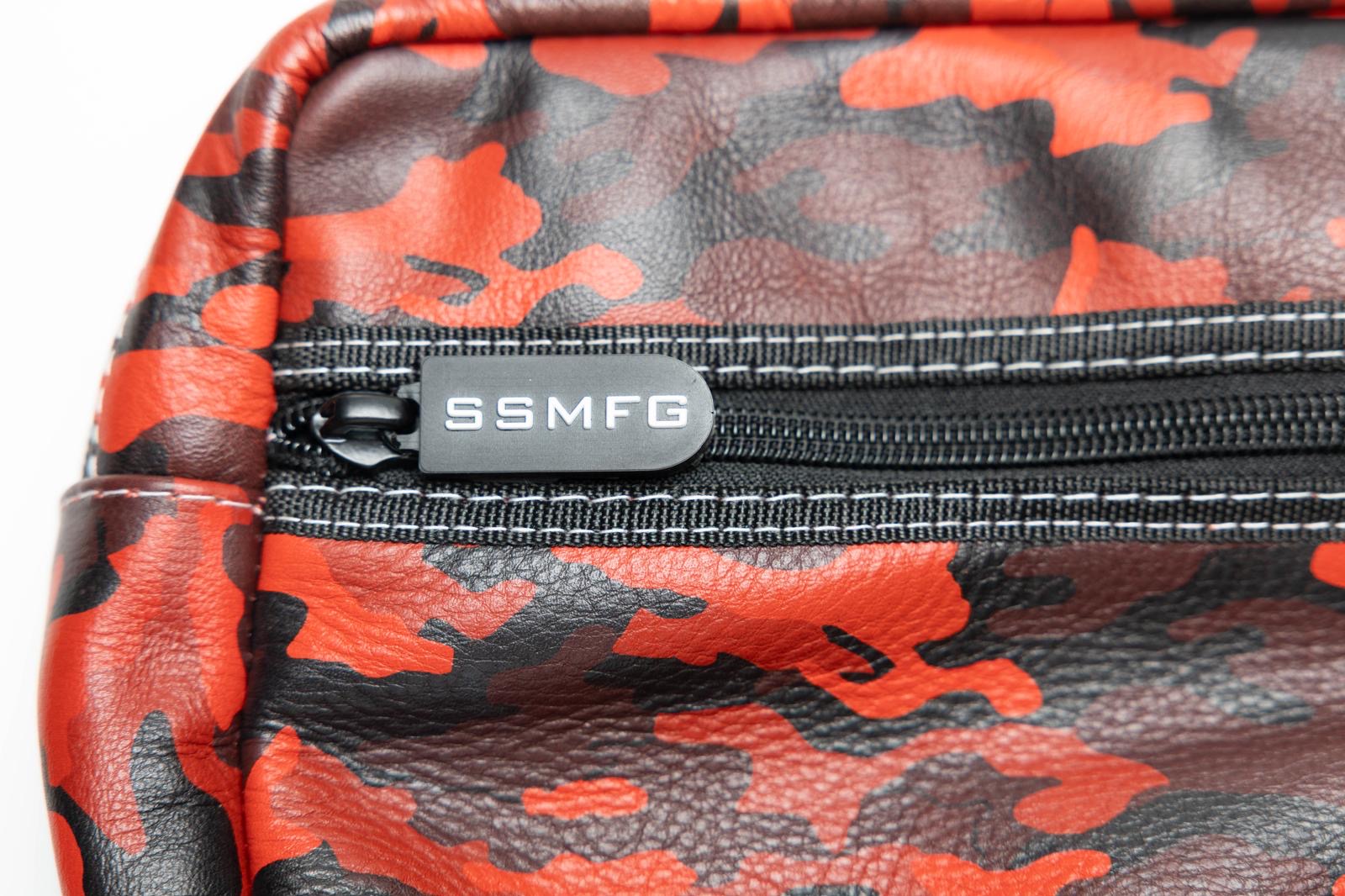 Street Syndicate Mfg R.E.D. Camo Leather Handlebar Bag Handlebar Bag Street Syndicate Mfg