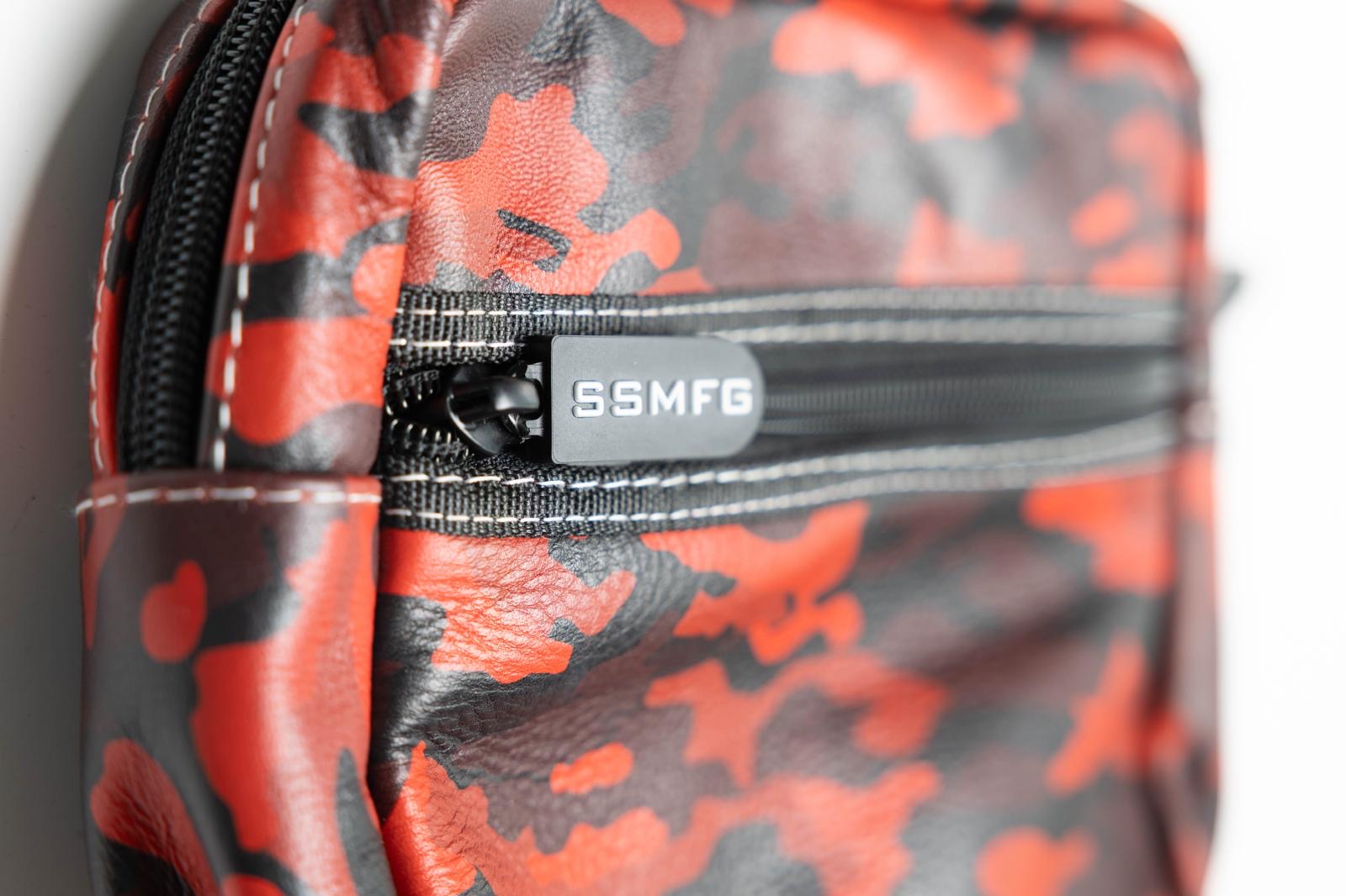 Street Syndicate Mfg R.E.D. Camo Leather Handlebar Bag Handlebar Bag Street Syndicate Mfg