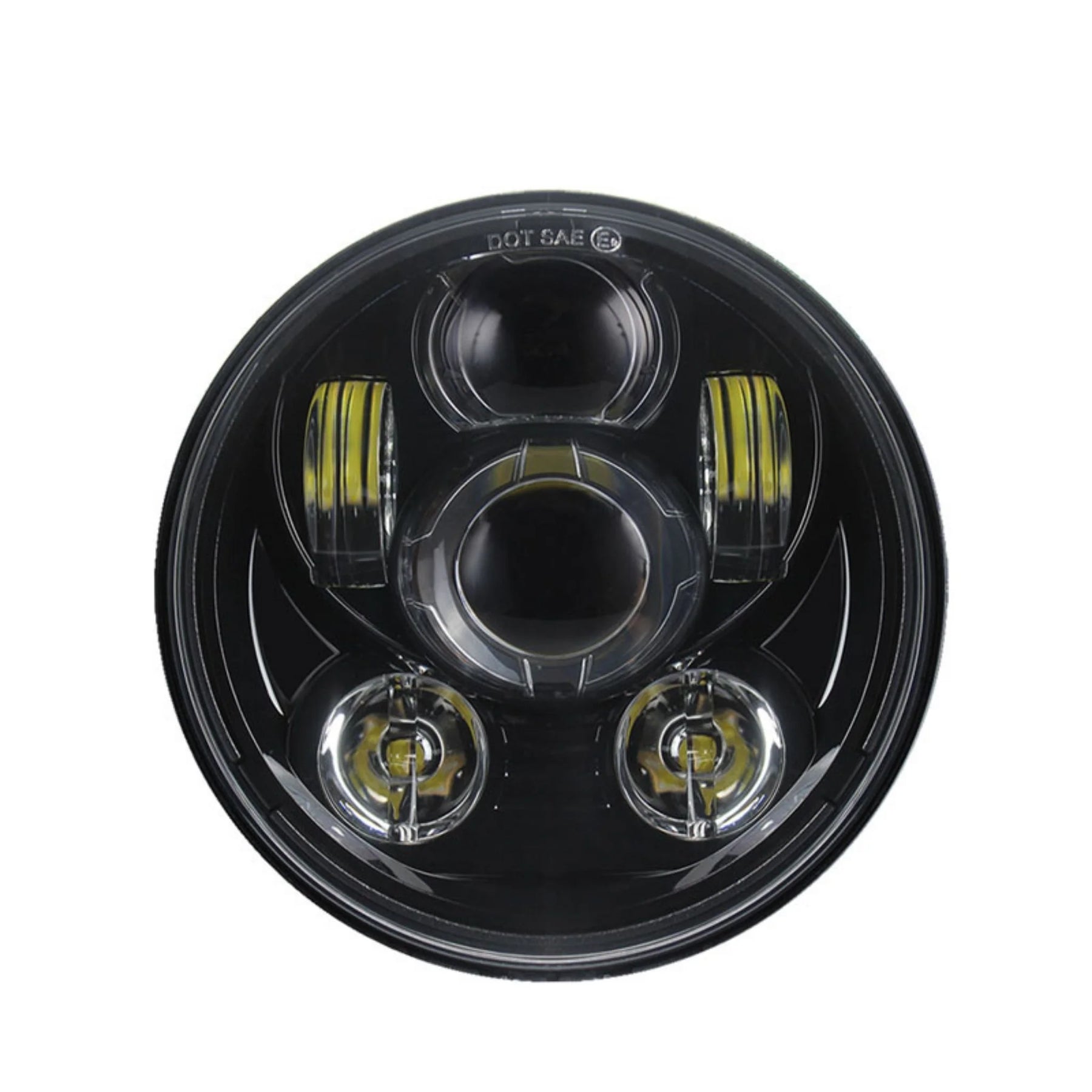 5.75'' Og Projector Led Headlight For Harley Davidson Original Garage Moto Black
