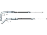 Cce Stainless Throttle Cable 45 ° Stainless Steel 44" Cce Default Title